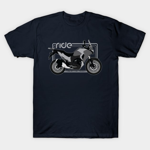 Ride kawasaki versys x-300 17 bw T-Shirt by NighOnJoy